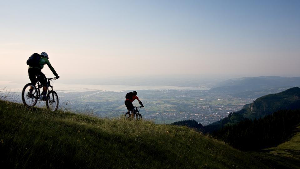 Biken auf der Hohen Kugel in Vorarlberg